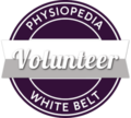 Physiotherapy Volunteer white belt
