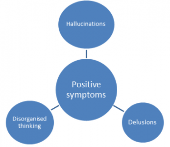 Positive symptoms of schizophrenia