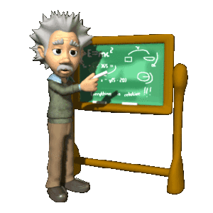 Albert Einstein teaching.gif