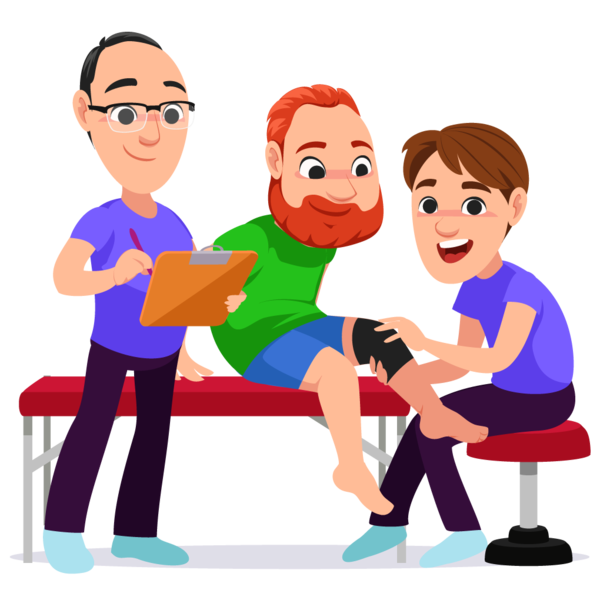 File:A team of physiotherapists working with a client.png